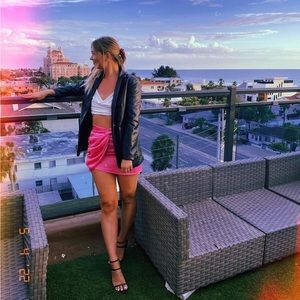 Hot pink nasty gal skirt size 6